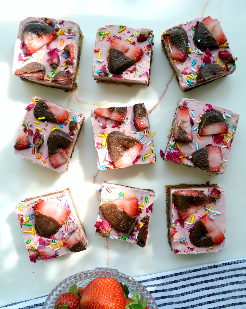 Chocolate Covered Strawberry Bars 