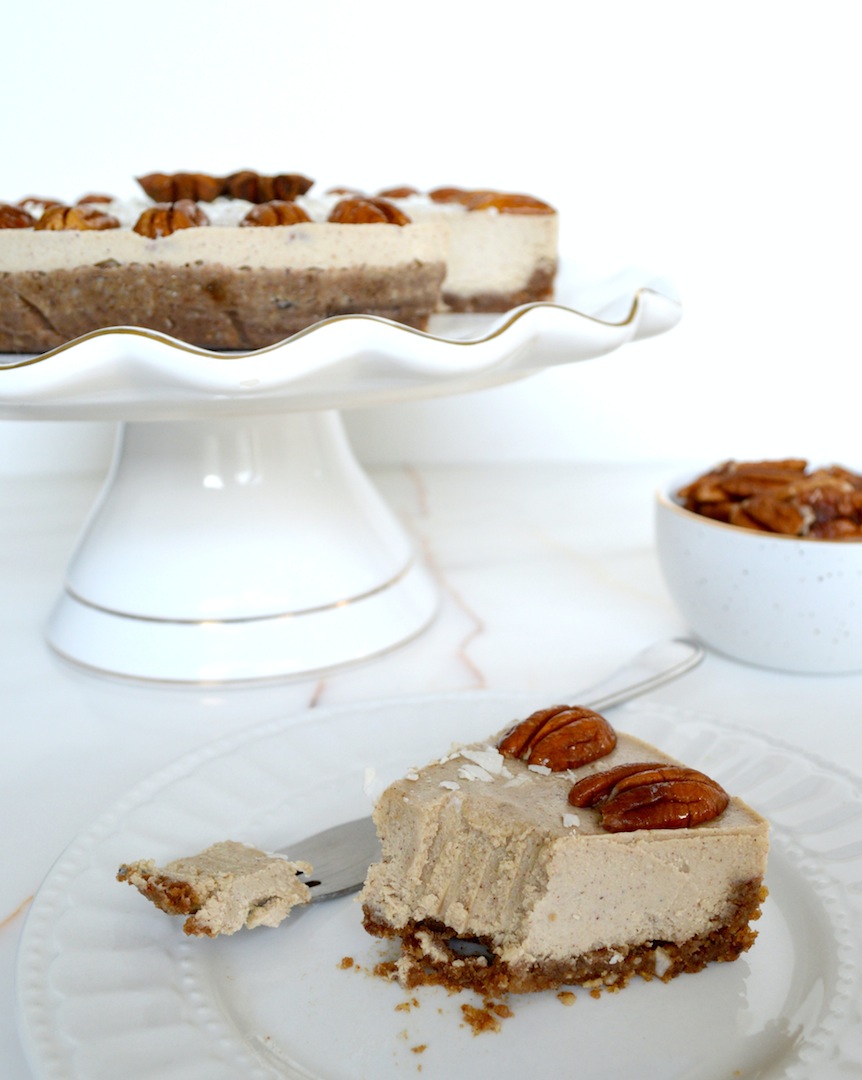 Vanilla Chai Pecan Pie (Raw, Vegan)  by Plantbased Baker