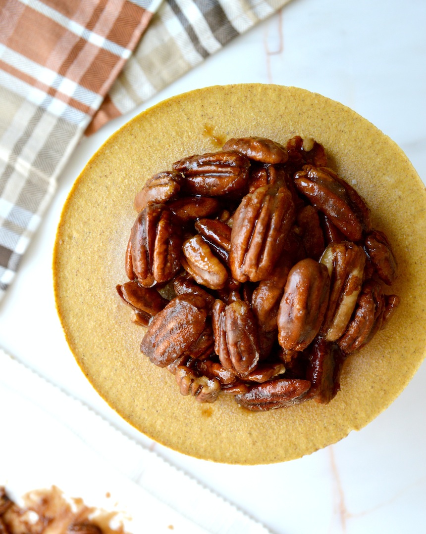 Pumpkin  Praline  Cheesecake  (No-Bake,  Vegan) by Plantbased Baker