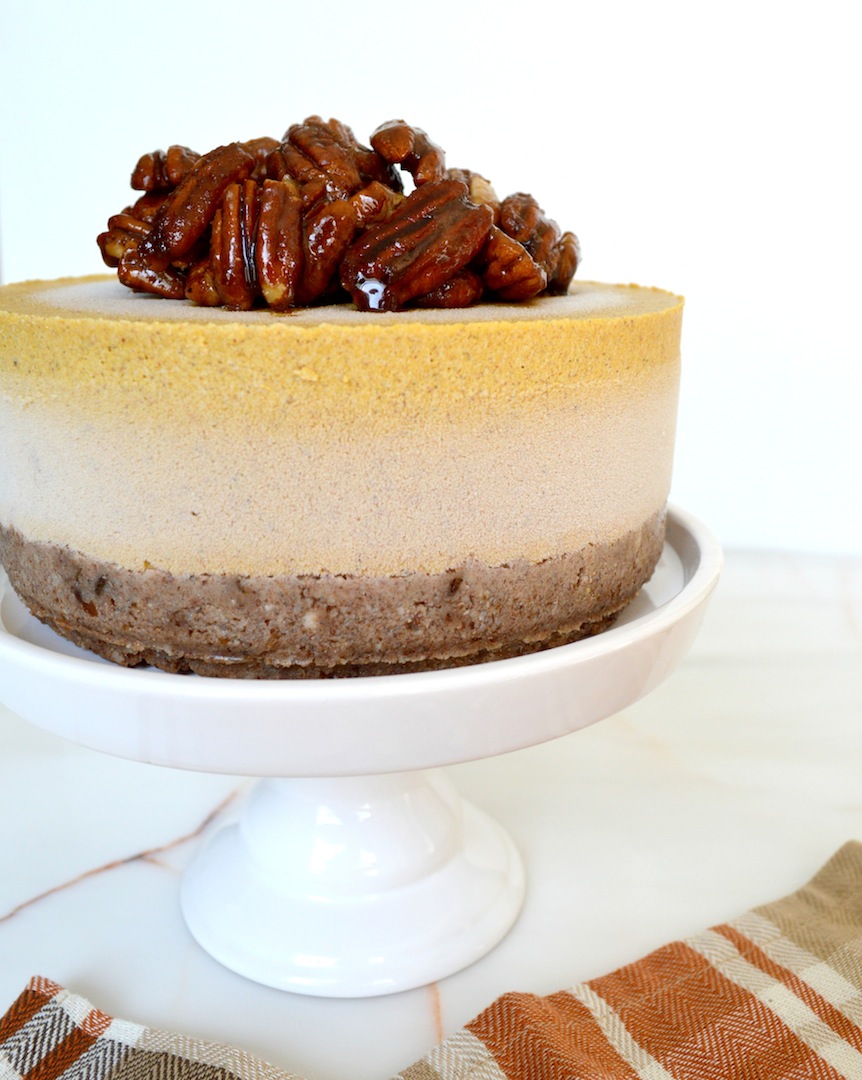 Pumpkin  Praline  Cheesecake  (No-Bake,  Vegan) by Plantbased Baker